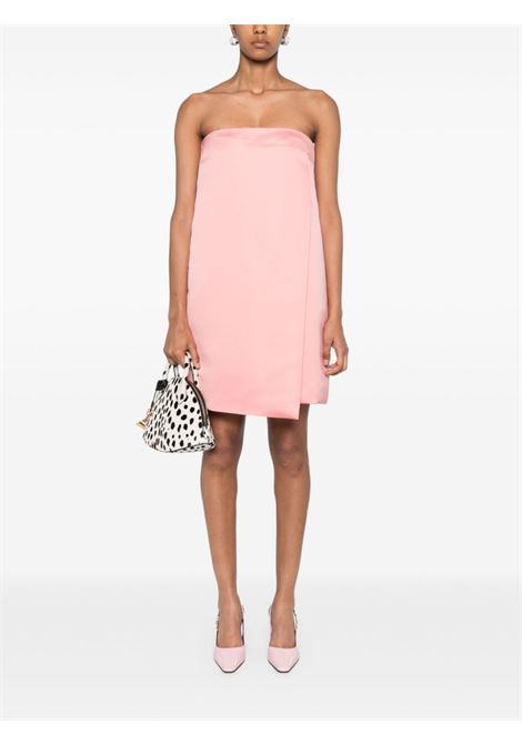 Pink satin wrap mini dress Philosophy di Lorenzo Serafini - women PHILOSOPHY DI LORENZO SERAFINI | 042071350224